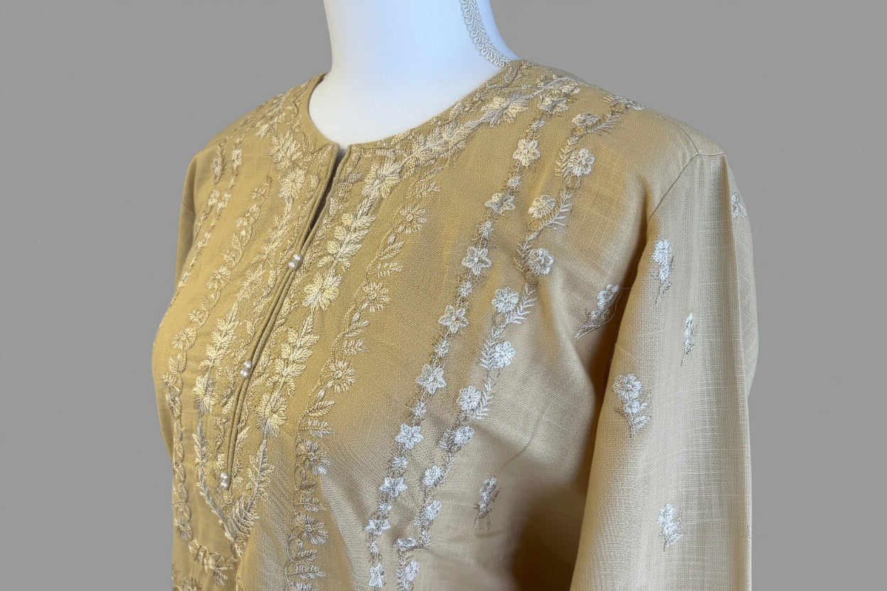 Luxury 2-Piece Suit – Warm Mustard Gold