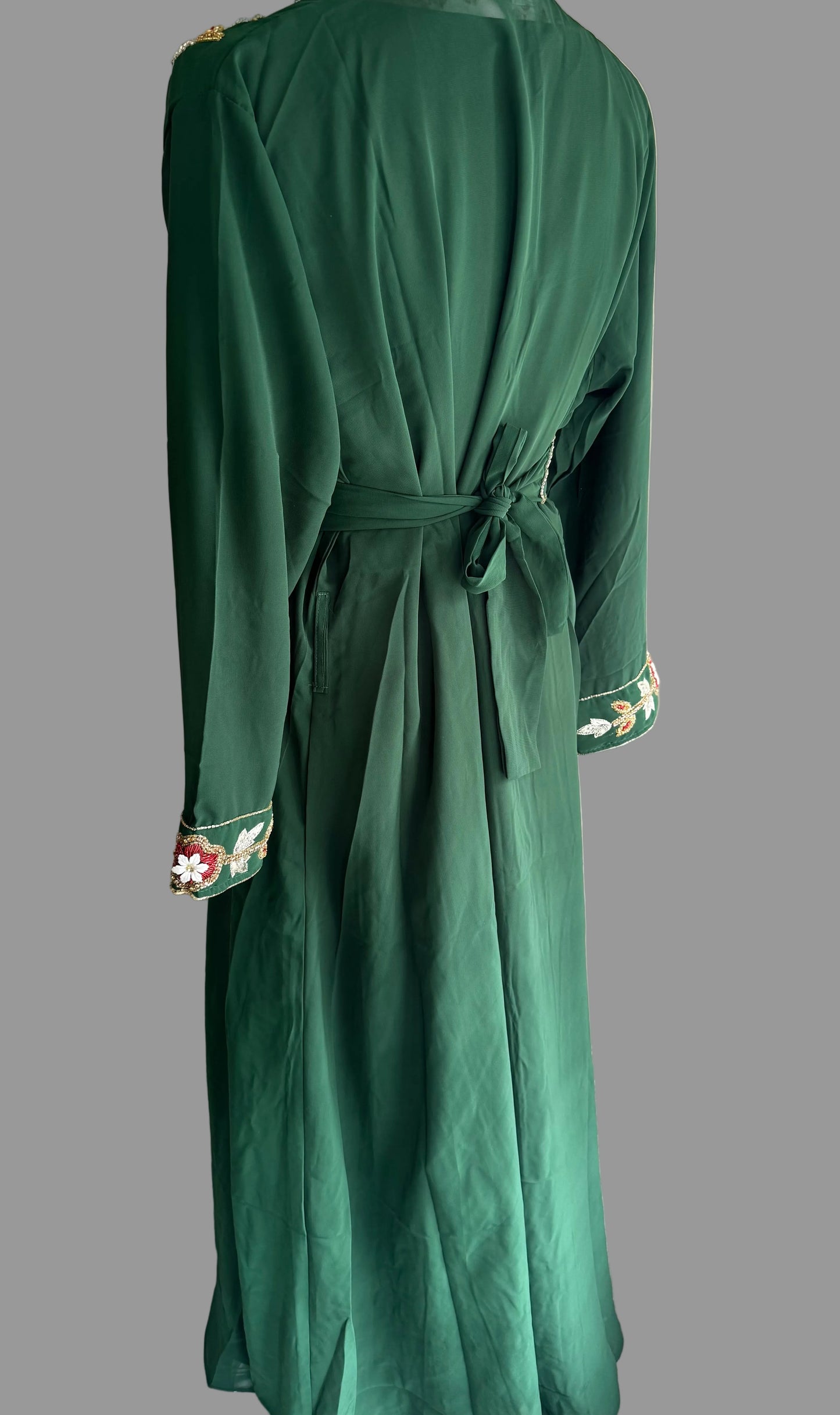 Green Moroccan kaftan