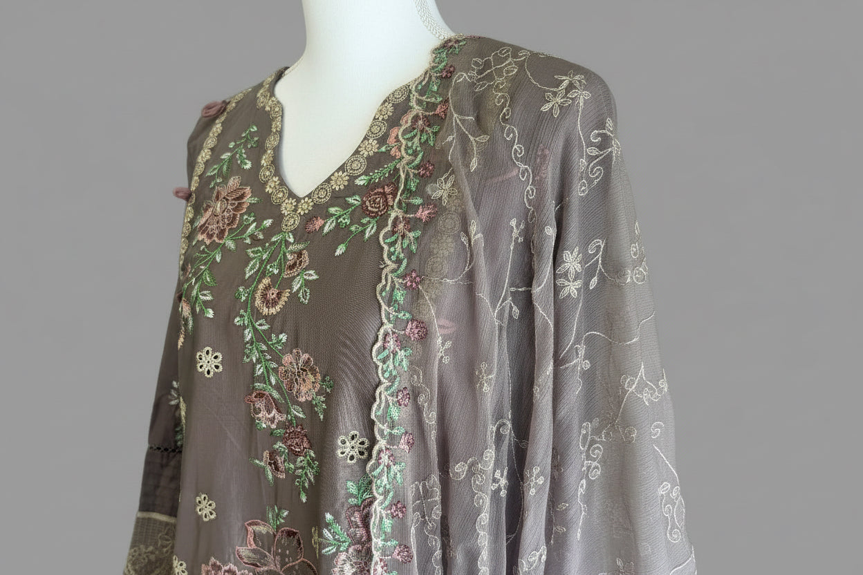 Mauve shalwar kameez