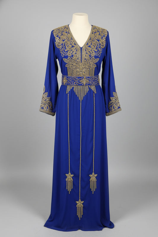 Blue Moroccan kaftan