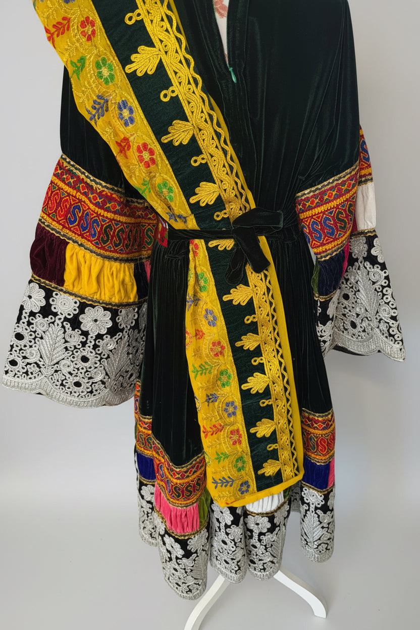 Afghan Traditional Velvet Dress