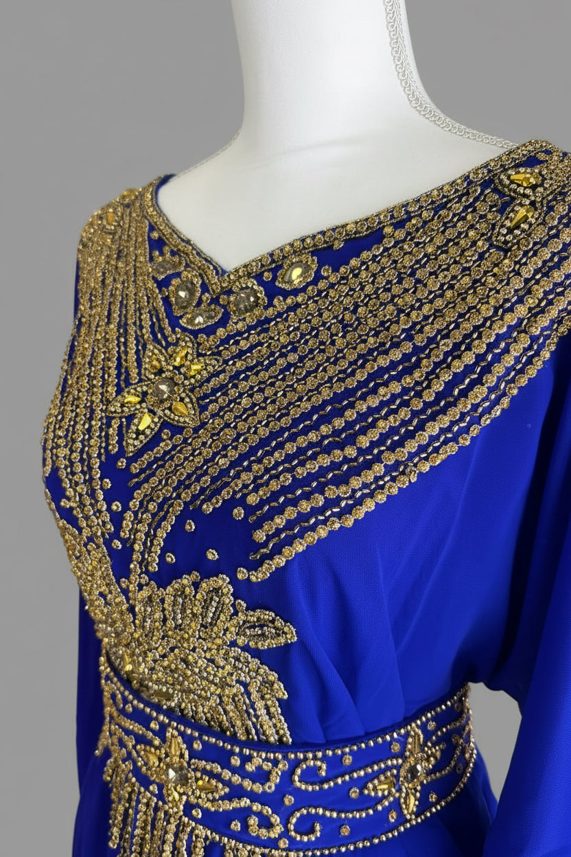 Blue Moroccan kaftan